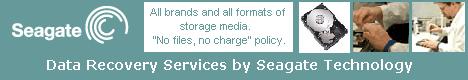 Seagate Data Recovery. All brands and all formats of storage media; hard drives, servers, tape backup, removable media, consumer electronics and more. No files, no charge policy puts you in charge